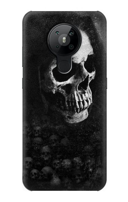 W3333 Death Skull Grim Reaper Hard Case and Leather Flip Case For Nokia 5.3