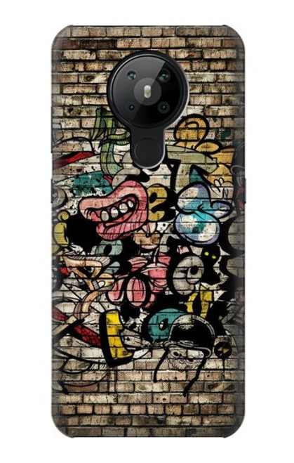 W3394 Graffiti Wall Hard Case and Leather Flip Case For Nokia 5.3