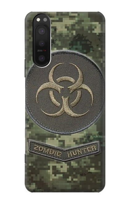 W3468 Biohazard Zombie Hunter Graphic Hard Case and Leather Flip Case For Sony Xperia 5 II