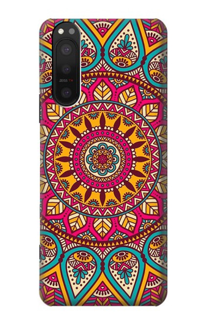 W3694 Hippie Art Pattern Hard Case and Leather Flip Case For Sony Xperia 5 II