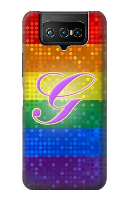 W2899 Rainbow LGBT Gay Pride Flag Hard Case and Leather Flip Case For ASUS ZenFone 7 Pro