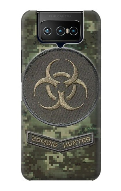 W3468 Biohazard Zombie Hunter Graphic Hard Case and Leather Flip Case For ASUS ZenFone 7 Pro