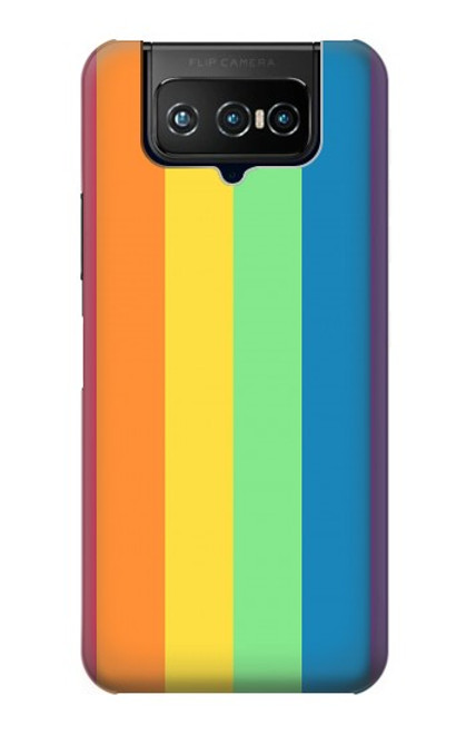 W3699 LGBT Pride Hard Case and Leather Flip Case For ASUS ZenFone 7 Pro