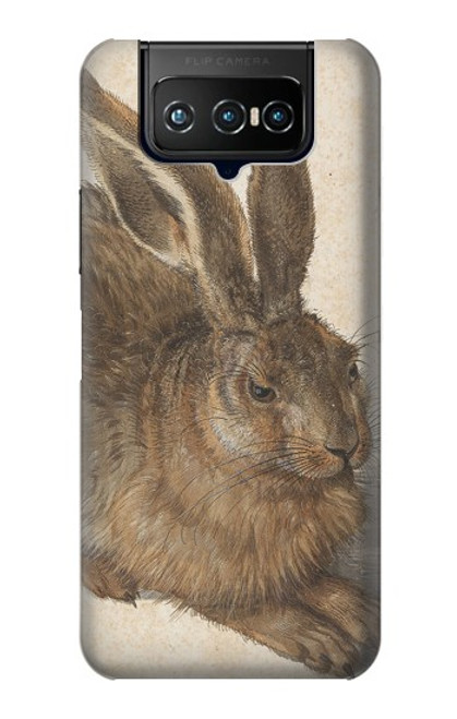 W3781 Albrecht Durer Young Hare Hard Case and Leather Flip Case For ASUS ZenFone 7 Pro