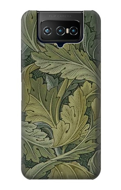 W3790 William Morris Acanthus Leaves Hard Case and Leather Flip Case For ASUS ZenFone 7 Pro