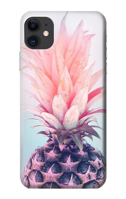 W3711 Pink Pineapple Hard Case and Leather Flip Case For iPhone 11