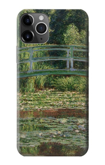 W3674 Claude Monet Footbridge and Water Lily Pool Hard Case and Leather Flip Case For iPhone 11 Pro