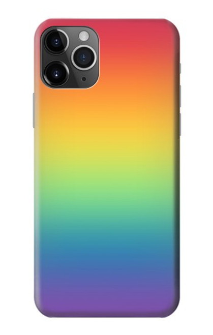 W3698 LGBT Gradient Pride Flag Hard Case and Leather Flip Case For iPhone 11 Pro Max