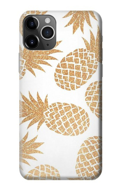 W3718 Seamless Pineapple Hard Case and Leather Flip Case For iPhone 11 Pro Max