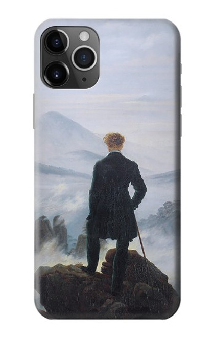 W3789 Wanderer above the Sea of Fog Hard Case and Leather Flip Case For iPhone 11 Pro Max