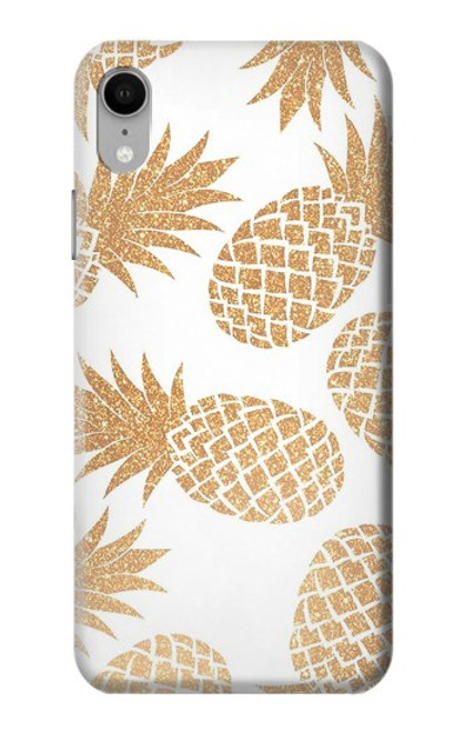 W3718 Seamless Pineapple Hard Case and Leather Flip Case For iPhone XR