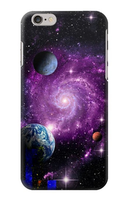 W3689 Galaxy Outer Space Planet Hard Case and Leather Flip Case For iPhone 6 6S