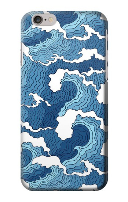 W3751 Wave Pattern Hard Case and Leather Flip Case For iPhone 6 6S