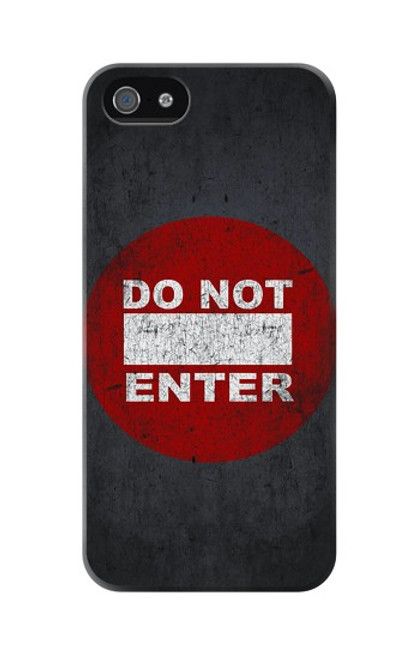 W3683 Do Not Enter Hard Case and Leather Flip Case For iPhone 5C