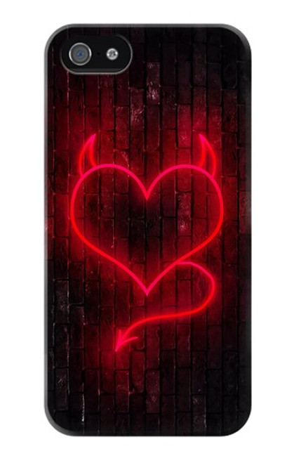 W3682 Devil Heart Hard Case and Leather Flip Case For iPhone 4 4S