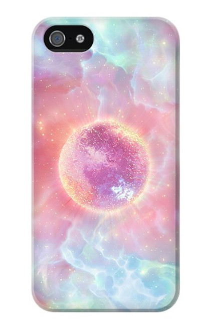 W3709 Pink Galaxy Hard Case and Leather Flip Case For iPhone 4 4S