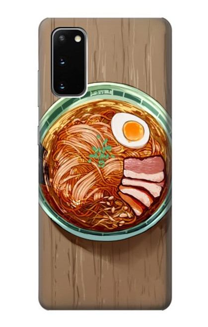 W3756 Ramen Noodles Hard Case and Leather Flip Case For Samsung Galaxy S20
