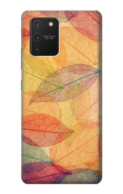 W3686 Fall Season Leaf Autumn Hard Case and Leather Flip Case For Samsung Galaxy S10 Lite