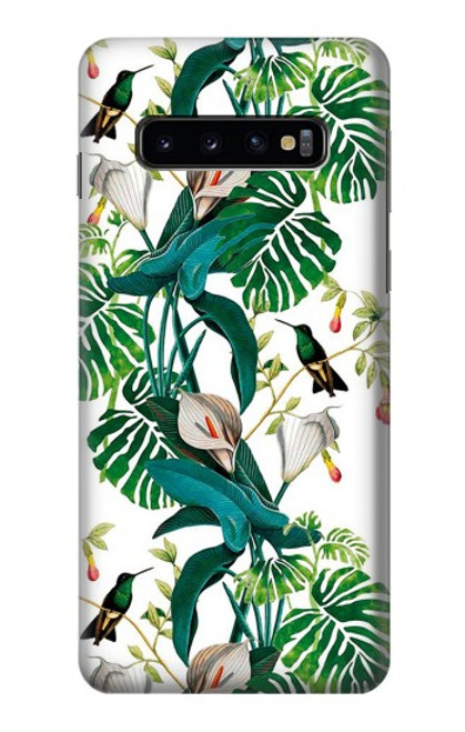 W3697 Leaf Life Birds Hard Case and Leather Flip Case For Samsung Galaxy S10