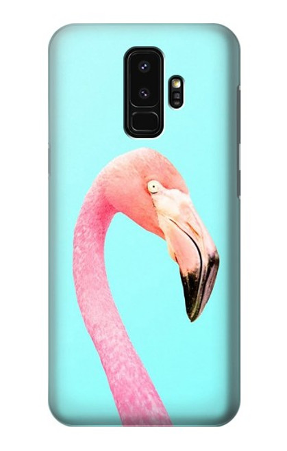 W3708 Pink Flamingo Hard Case and Leather Flip Case For Samsung Galaxy S9 Plus