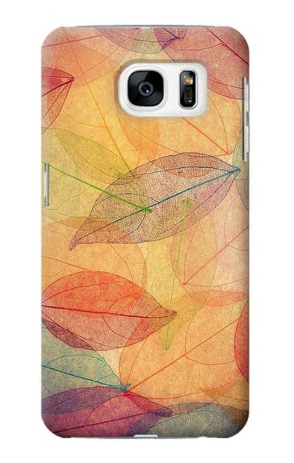 W3686 Fall Season Leaf Autumn Hard Case and Leather Flip Case For Samsung Galaxy S7