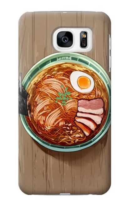 W3756 Ramen Noodles Hard Case and Leather Flip Case For Samsung Galaxy S7