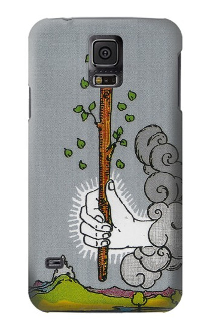 W3723 Tarot Card Age of Wands Hard Case and Leather Flip Case For Samsung Galaxy S5