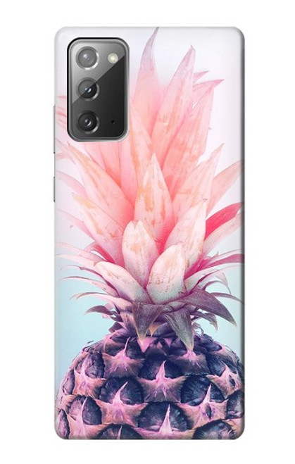 W3711 Pink Pineapple Hard Case and Leather Flip Case For Samsung Galaxy Note 20