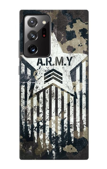 W3666 Army Camo Camouflage Hard Case and Leather Flip Case For Samsung Galaxy Note 20 Ultra, Ultra 5G