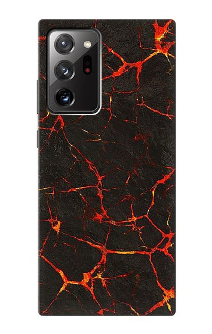 W3696 Lava Magma Hard Case and Leather Flip Case For Samsung Galaxy Note 20 Ultra, Ultra 5G