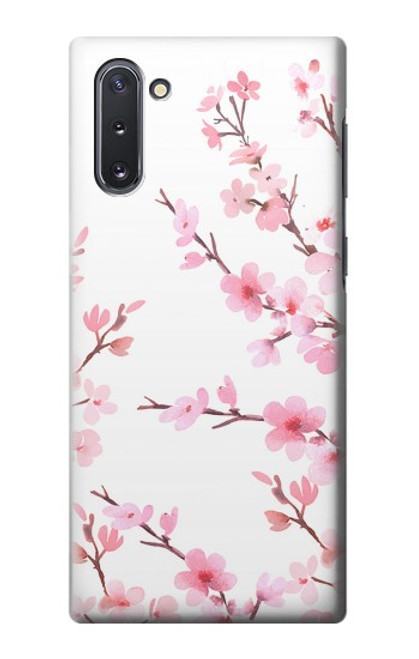 W3707 Pink Cherry Blossom Spring Flower Hard Case and Leather Flip Case For Samsung Galaxy Note 10