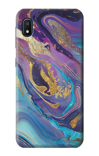 W3676 Colorful Abstract Marble Stone Hard Case and Leather Flip Case For Samsung Galaxy A10e