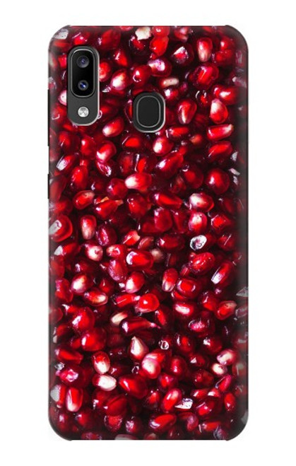 W3757 Pomegranate Hard Case and Leather Flip Case For Samsung Galaxy A20, Galaxy A30