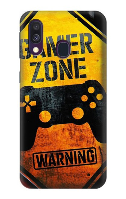 W3690 Gamer Zone Hard Case and Leather Flip Case For Samsung Galaxy A40