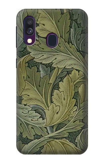 W3790 William Morris Acanthus Leaves Hard Case and Leather Flip Case For Samsung Galaxy A40