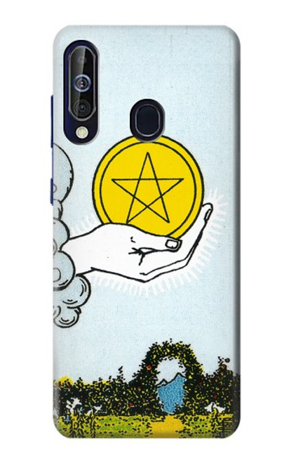 W3722 Tarot Card Ace of Pentacles Coins Hard Case and Leather Flip Case For Samsung Galaxy A60