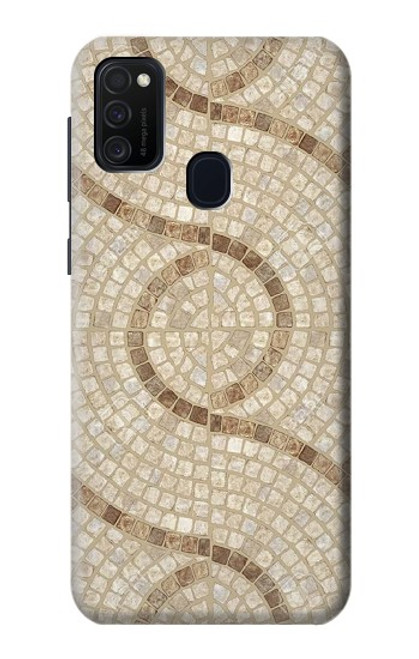 W3703 Mosaic Tiles Hard Case and Leather Flip Case For Samsung Galaxy M21