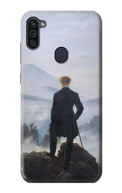 W3789 Wanderer above the Sea of Fog Hard Case and Leather Flip Case For Samsung Galaxy M11