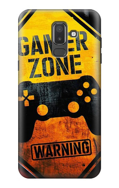 W3690 Gamer Zone Hard Case and Leather Flip Case For Samsung Galaxy J8 (2018)