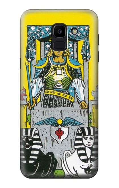 W3739 Tarot Card The Chariot Hard Case and Leather Flip Case For Samsung Galaxy J6 (2018)