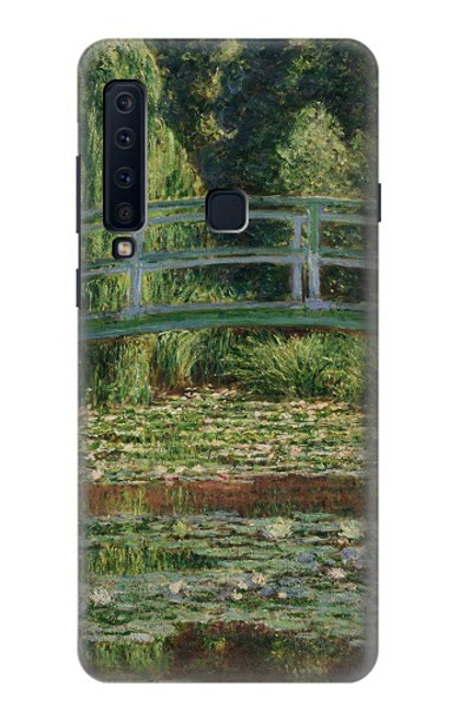 W3674 Claude Monet Footbridge and Water Lily Pool Hard Case and Leather Flip Case For Samsung Galaxy A9 (2018), A9 Star Pro, A9s