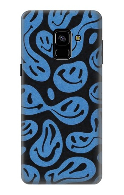 W3679 Cute Ghost Pattern Hard Case and Leather Flip Case For Samsung Galaxy A8 (2018)