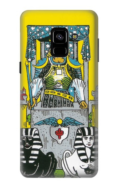 W3739 Tarot Card The Chariot Hard Case and Leather Flip Case For Samsung Galaxy A8 (2018)