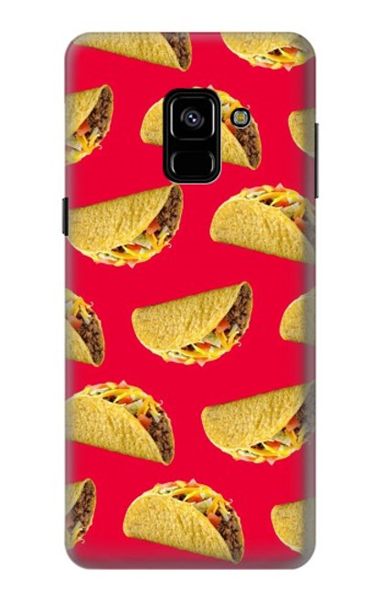 W3755 Mexican Taco Tacos Hard Case and Leather Flip Case For Samsung Galaxy A8 (2018)