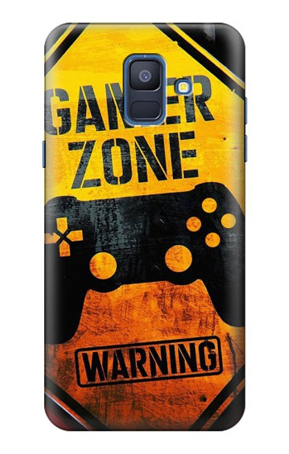 W3690 Gamer Zone Hard Case and Leather Flip Case For Samsung Galaxy A6 (2018)