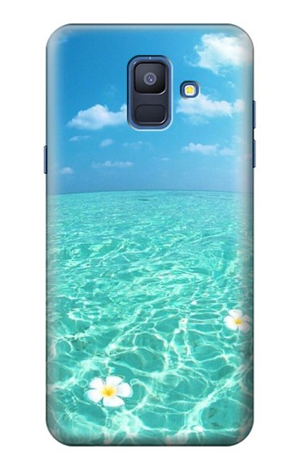 W3720 Summer Ocean Beach Hard Case and Leather Flip Case For Samsung Galaxy A6 (2018)