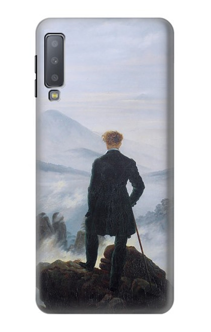 W3789 Wanderer above the Sea of Fog Hard Case and Leather Flip Case For Samsung Galaxy A7 (2018)