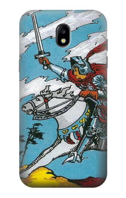 W3731 Tarot Card Knight of Swords Hard Case and Leather Flip Case For Samsung Galaxy J5 (2017) EU Version
