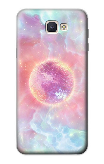 W3709 Pink Galaxy Hard Case and Leather Flip Case For Samsung Galaxy J7 Prime (SM-G610F)