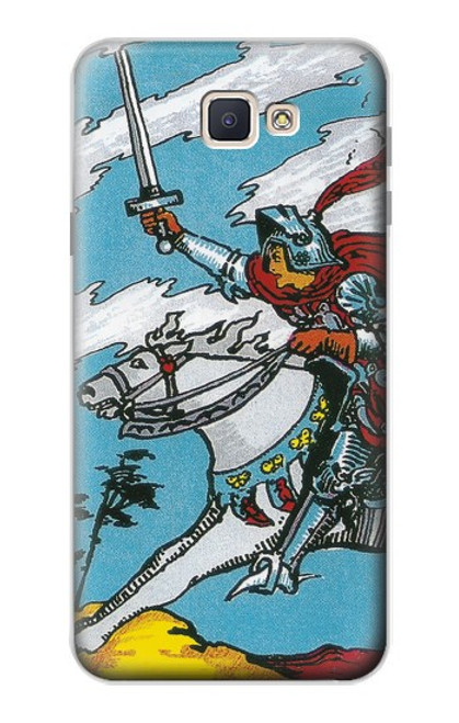 W3731 Tarot Card Knight of Swords Hard Case and Leather Flip Case For Samsung Galaxy J7 Prime (SM-G610F)